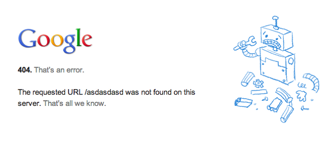 Loi 404 khi duyet web